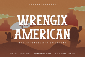 Wrengix American – Tropical & Western Font