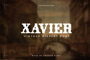 Xavier – Vintage Display Font