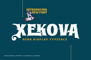 Xekova – Display Hero Font