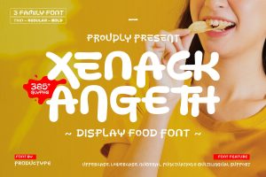 Xenack Angeth – Display Food Font