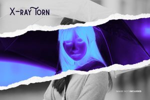 X-ray Torn Paper Photo Effect