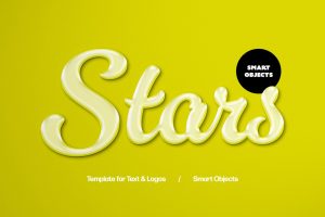 Yellow Glossy Text Effect
