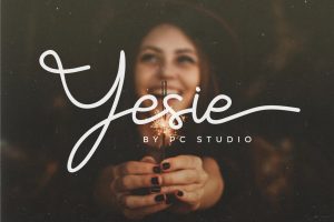 Yesie – Monoline Cursive Script Font