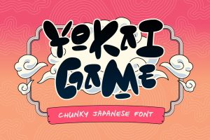 Yokai Game – Chunky Japanese Style Font