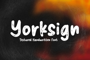 Yorksign – Textured Font