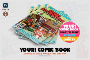 YOUR COMIC BOOK Ready to Print Comic Book Template