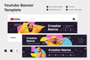 YouTube Banner Template V1