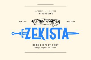 Zekista – Hero Display Font