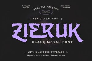 Zieruk – Black Metal Font