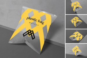 Zip Lock Plastic Bag Mockup