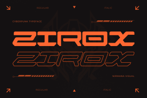 Zirox Cyberpunk – Branding Logo Font
