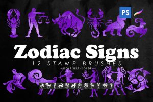 Zodiac Signs Stamp Brushes
