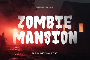 Zombie Mansion – Halloween Font
