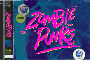 Zombie Punks – The Retro Horror Movie Font