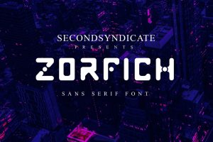 Zorfich – Cyberpunk Display Font