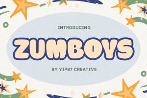 Zumboys – Cute Funny Playful Cartoon Kid Font