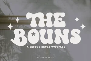The Bouns – Groovy retro Font