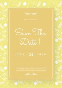 The Feather Wedding Invitation