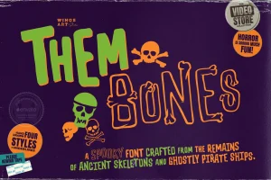 Them Bones: A Fun Novelty Font for Halloween