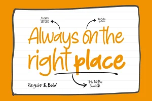 This Notes – Handwritten Marker Note Font