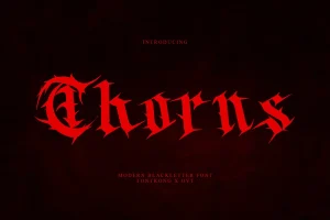 Thorns – Modern Blackletter Font