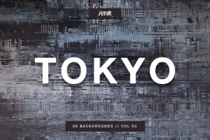 Tokyo| City Glitch Backgrounds | Vol. 03
