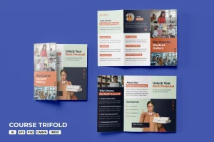 Trifold Course Brochure Template