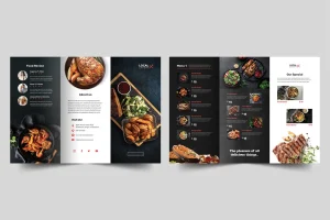 Trifold Restaurant Menu