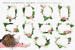 Tropical Foliage Illustration Pack