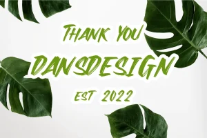 tropical leaf brush stamp