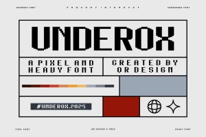Underox – Pixel & Heavy Font