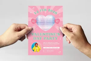 Valentine’s Party Flyer Template