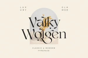 Valky Classic Modern Typeface