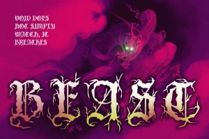 Varden – Black Metal Font