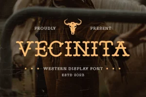 Vecinita – Western Display Font