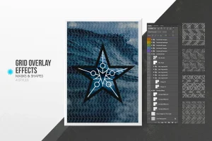Vector Geometric Mask & Shapes Vol4