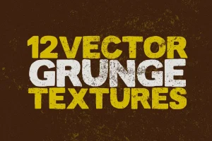 Vector Grunge Textures x12