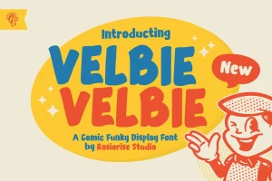 Velbie – Cartoon Display Font