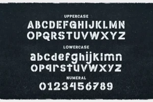 Venture Time – a Stencil Typeface