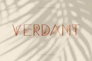 Verdant – Botanical Display Font