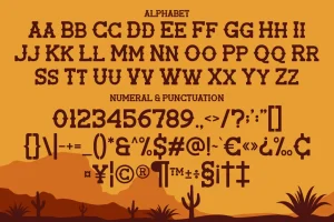 Village Horse – Western Display Font