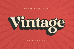 Vintage – Retro Serif Font