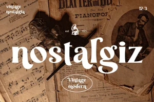 Vintage Modern Font