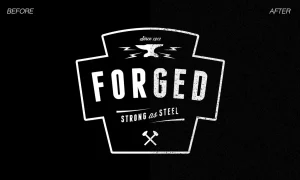 Vintage Old Logo Texture