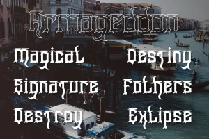 Wangor Asfrac – Modern Blackletter Font