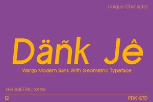 Wargo – Modern Geometric Font