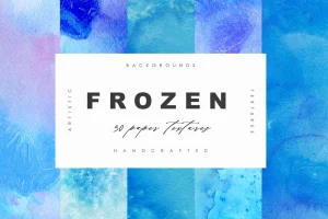 Watercolor Frozen Paper