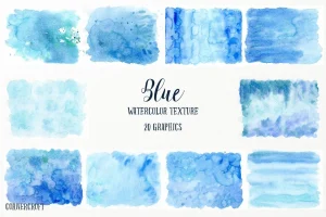 Watercolor Texture Blue
