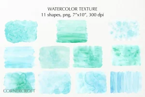 Watercolor Texture Mint