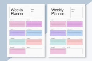 Weekly Planner Design Template